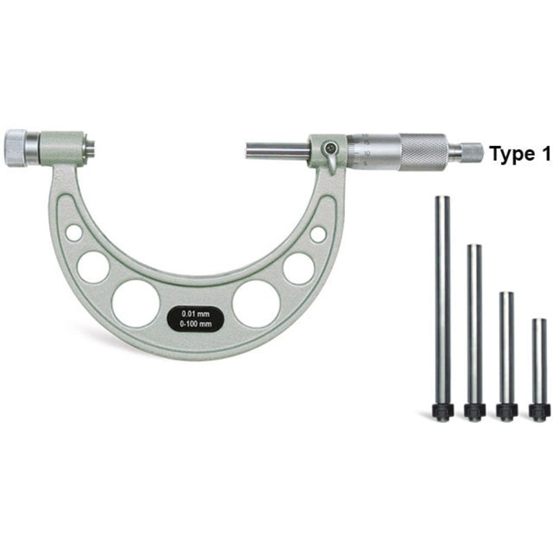 YAMAYO INTERCHANGABLE OUTSIDE MICROMETER 0-2 RANGE
