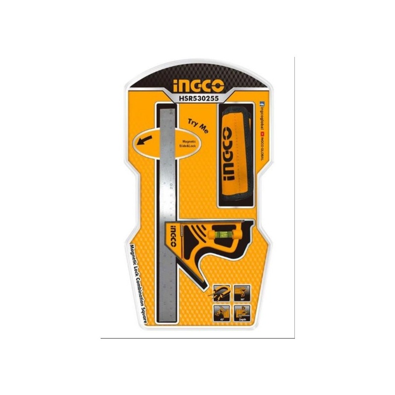 INGCO MAGNETIC LOCK  COMBINATION SQUARE HSR530255