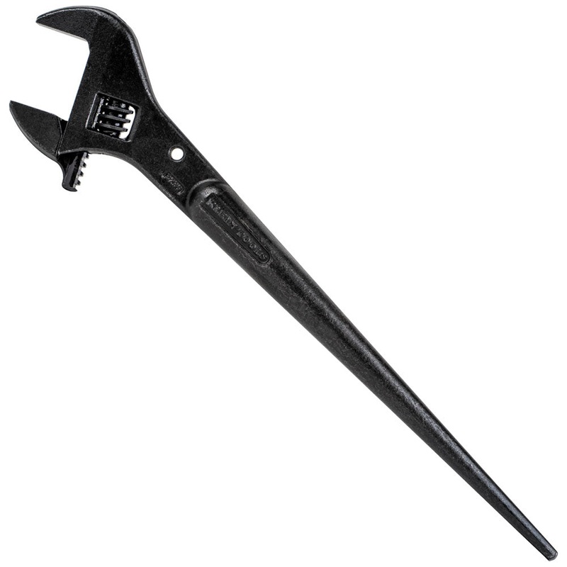 KLEIN TOOLS Adjustable Spud Wrench, 16-Inch, 1-5/8-Inch, Tether Hole