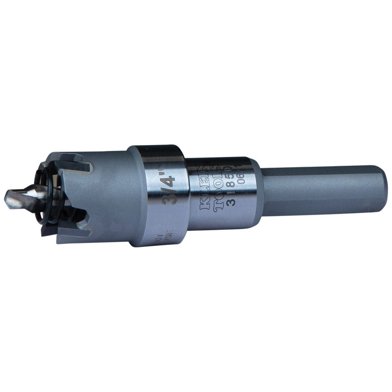 KLEIN TOOLS 3/4-Inch Carbide Hole Cutter, to 3/16-Inch Sheets