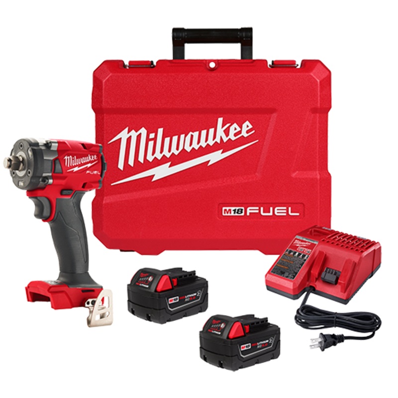 MILWAUKEE M18 FUEL 1/2" Compact Impact Wrench w/ Friction Ring Kit