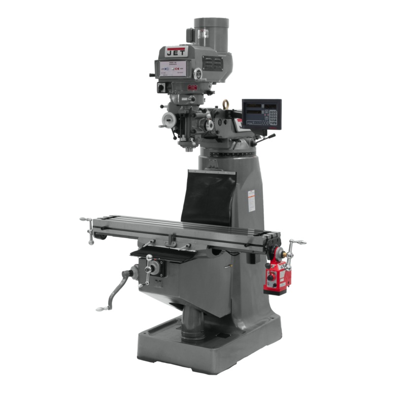 JET JTM-4VS-1 Lathe with Newall DP700 DRO for Metalworking 2HP, 115/230V, 1Ph, Prewired 230V