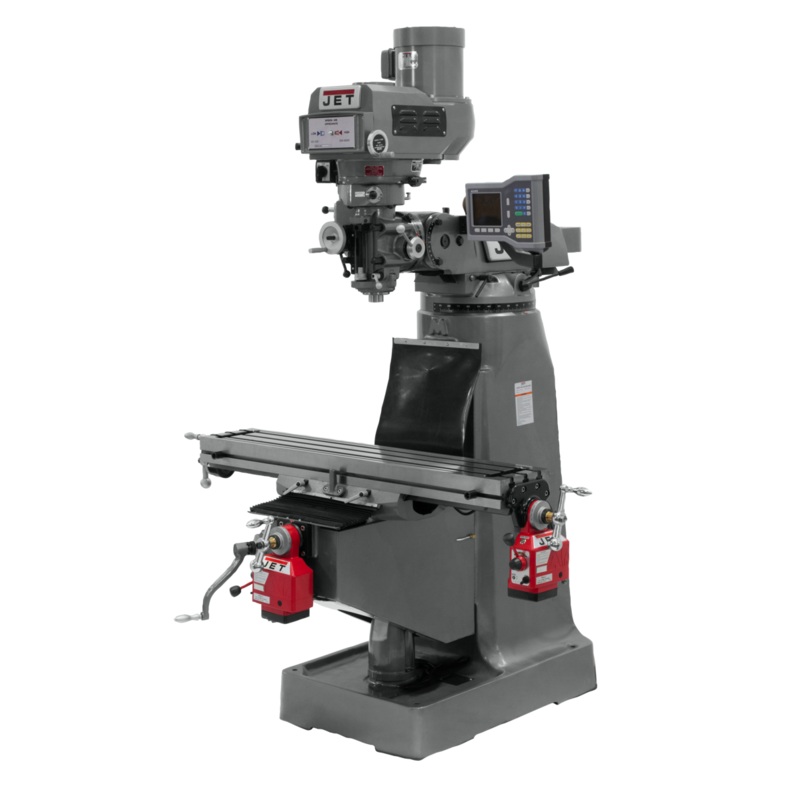 JET JTM-4VS Mill Lathe with XY-Axis Powerfeeds for Metalworking 3HP, 230/460V, 3Ph, Prewired 230V