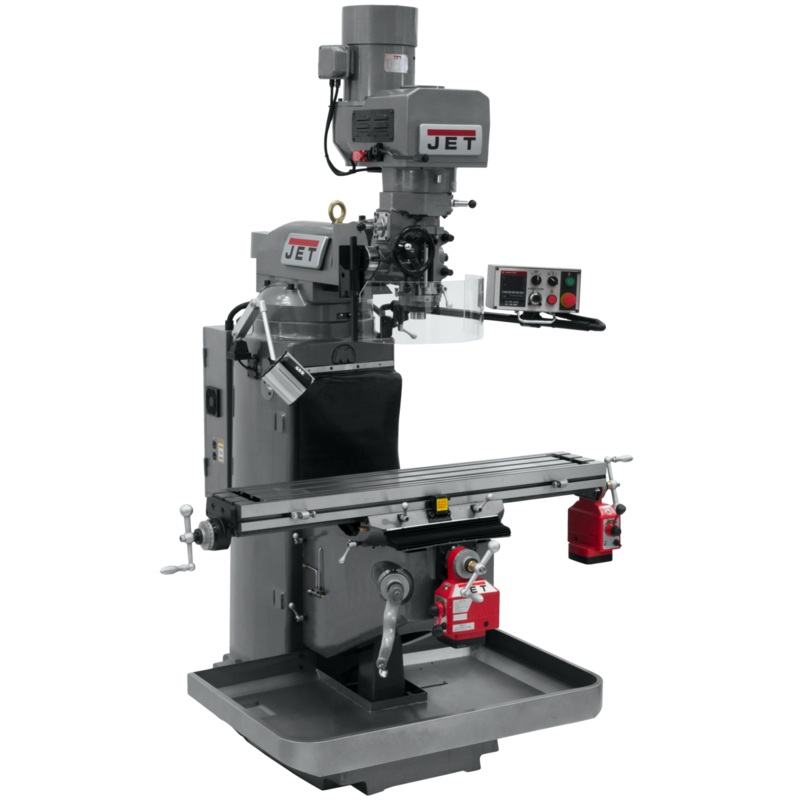 JET JTM-949E VS Mill w/X and Y-Axis Powerfeeds for Metalworking 3HP, 230V, 3Ph