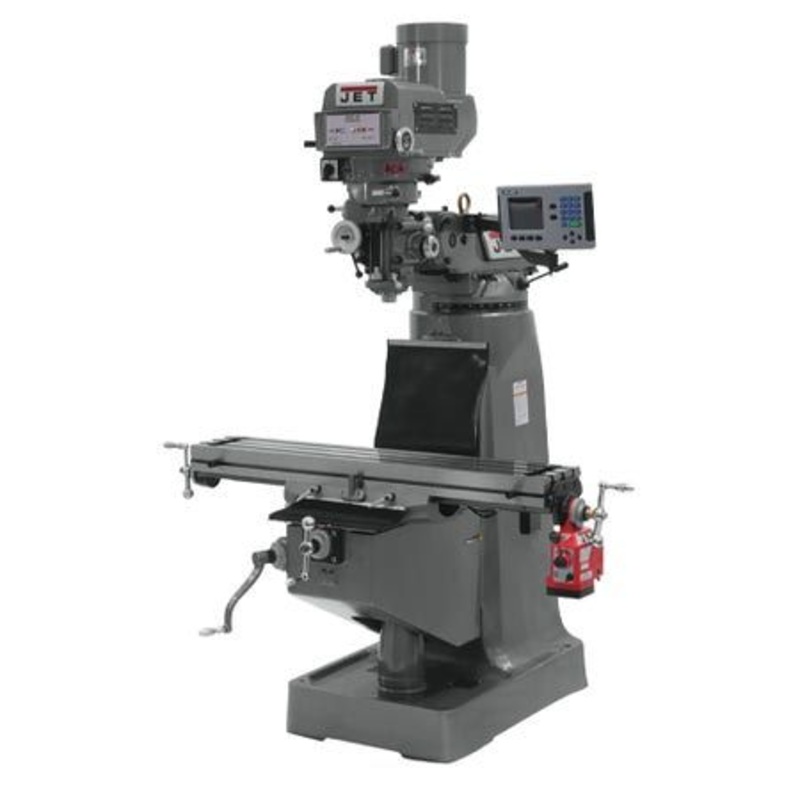 JET The JET JTM-4VS Mill with 3-axis ACU-RITE 203 DRO (Quill) and X Powerfeed Installed in Metalworking, Milling, Vertical Mills
