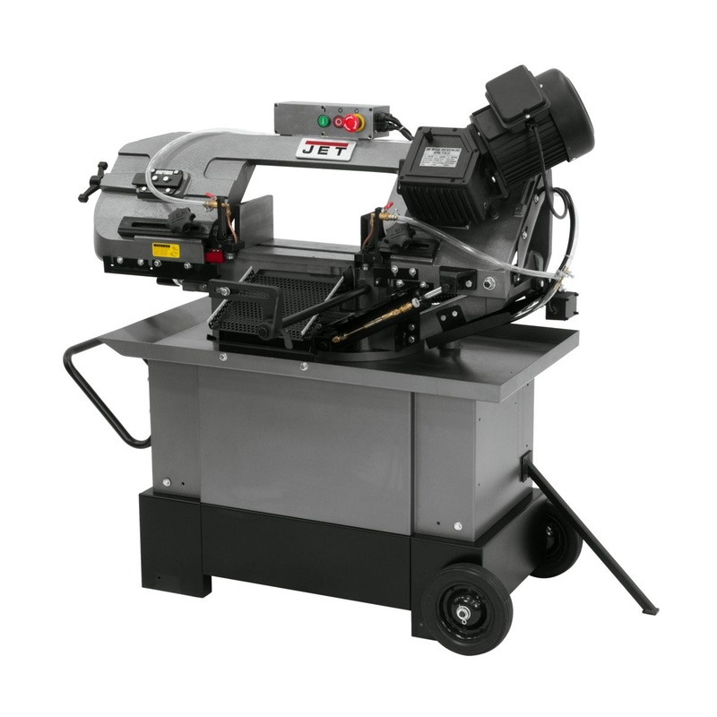 JET HVBS-710G, 7" X 10-1/2" Horizontal/Vertical Mitering Geared Head Band Saw