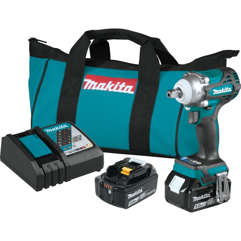 MAKITA 18V LXT 4Speed 1/2" Sq. Drive Impact Wrench w/ Detent Anvil Kit