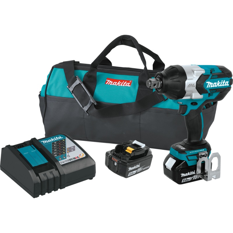 MAKITA 18V LXT HighTorque 3/4" Sq. Drive Impact Wrench w/ Friction Ring Anvil Kit