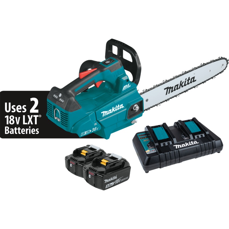 MAKITA 36V (18V X2) LXT 16" Top Handle Chain Saw Kit