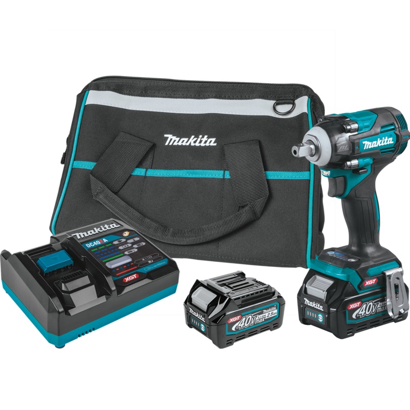 MAKITA 40V MAX XGT 4Speed 1/2" Sq. Drive Impact Wrench w/ Detent Anvil Kit