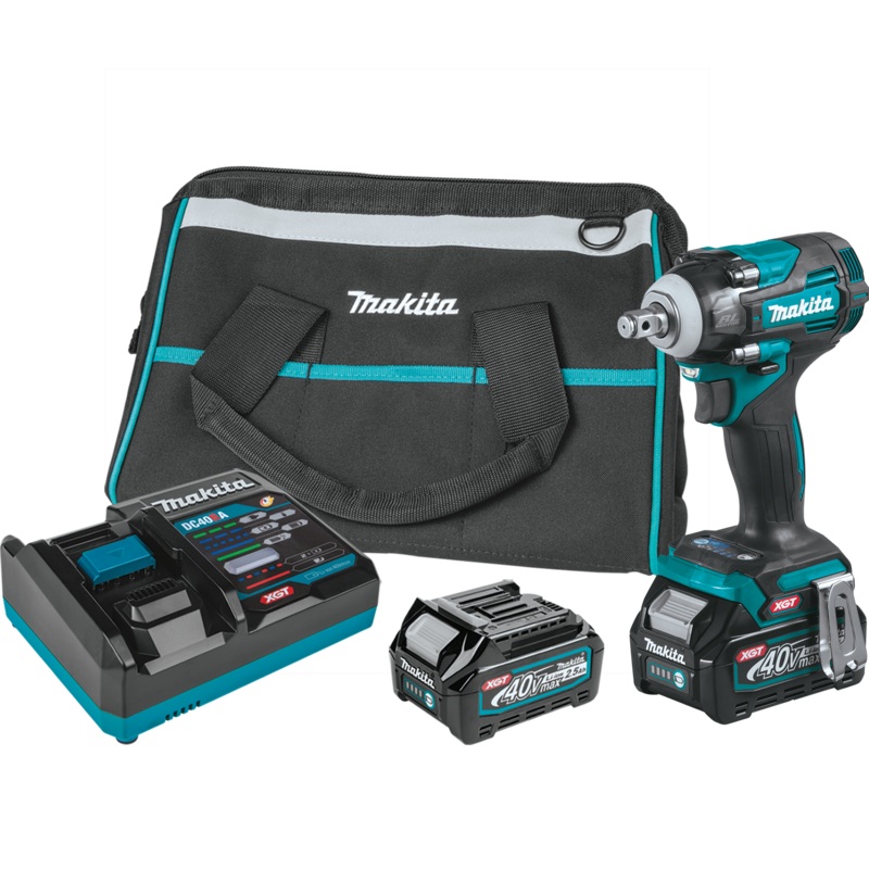 MAKITA 40V MAX XGT 4Speed 1/2" Sq. Drive Impact Wrench w/ Friction Ring Anvil Kit