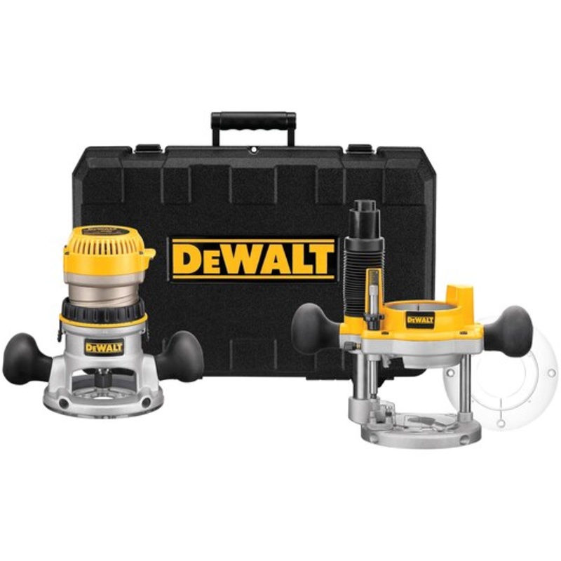 DEWALT 1-3/4 HP Fixed Base/Plunge Router Combo Kit