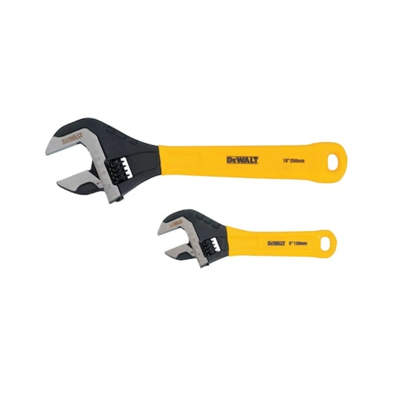 DEWALT 2 PC. Dip Grip Adjustable Wrench Set