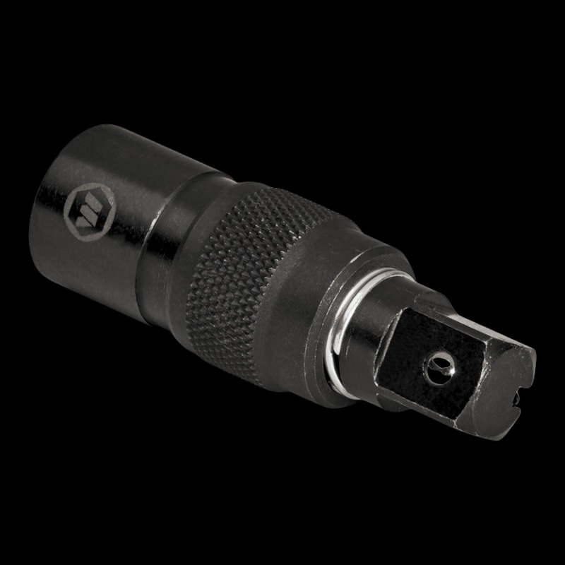 Wright Tool 2413 1/4" Drive Locking Adaptor w/Set Screw Black - 1/4"Female x 1/4"Male