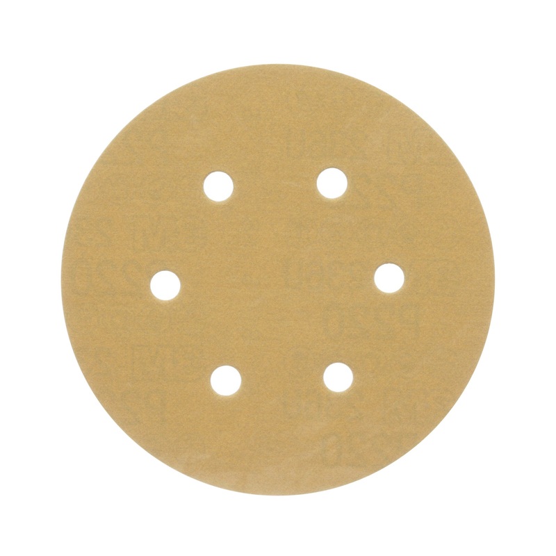 3M Hookit Paper Disc 236U, P180 C-weight, 6 in x NH, D/F 6HL, Die600HZ