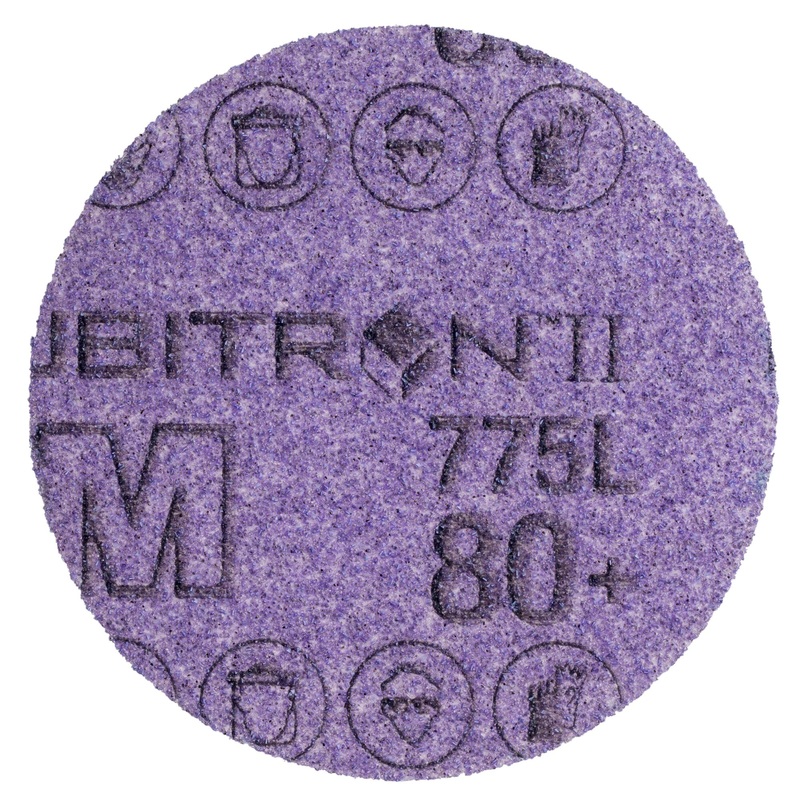3M Cubitron II Stikit Film Disc 775L, 80+, 8 in x NH, Linered, Die800L