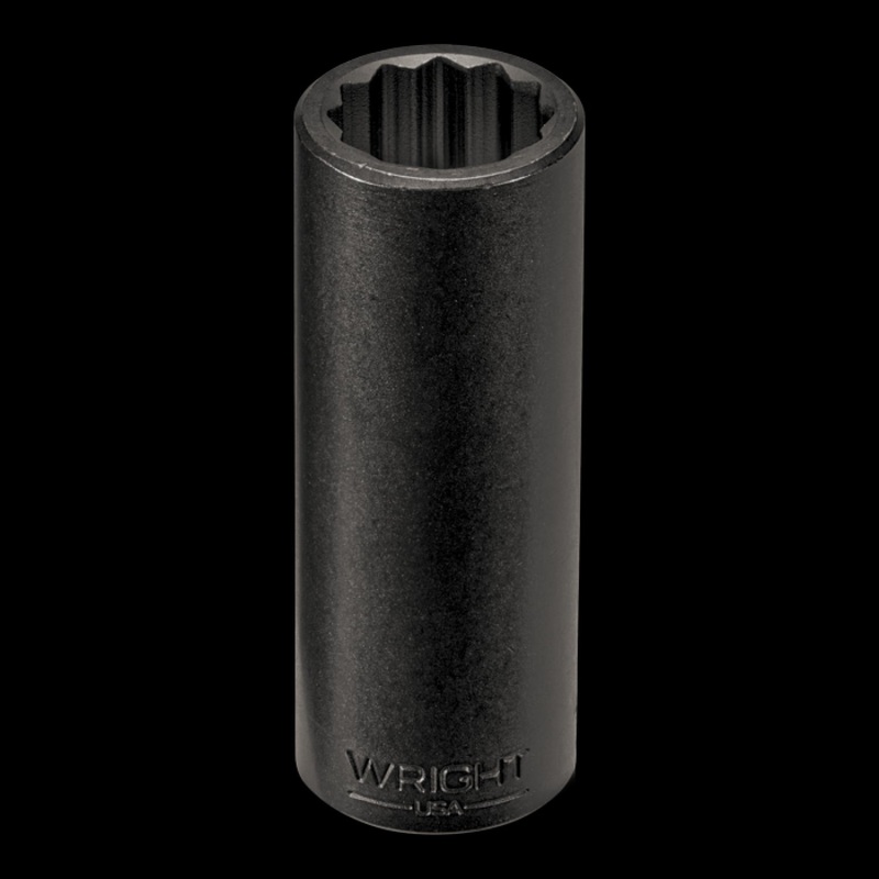 Wright Tool 8986  1" Drive 12 Point Deep Impact Socket - 1-1/8"