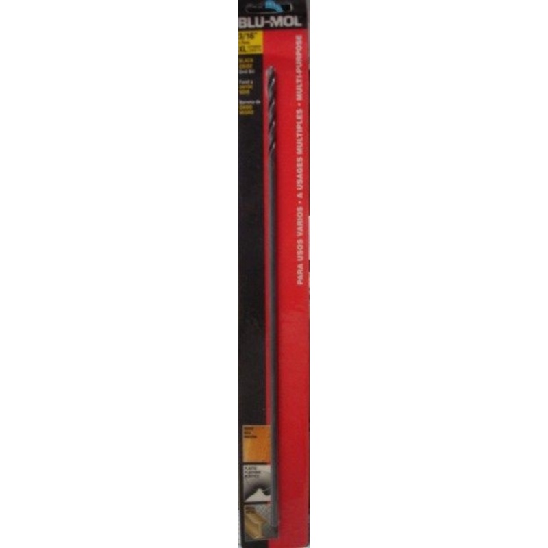 Blu-Mol 6675 3/16" x 12" XL High Speed Drill Bit
