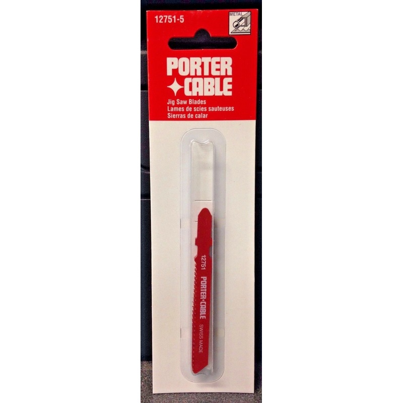 Porter Cable 12751-5 T-Shank Metal Cutting Jig Saw Blades 14 TPI 5 Pack