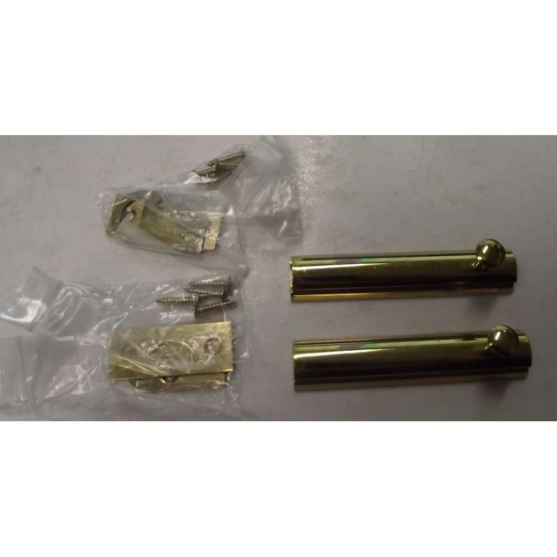 Taymor 25-403575B Door Hardware 3" Surface Slide Bolt Polished Brass 2pcs.