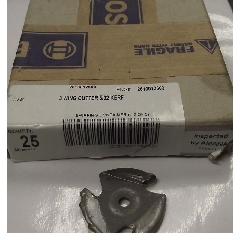 Bosch 85530M 3-Wing 5/32" Slot Cutter Router Bit 1/4 Shank Bulk 2610012563 1pc