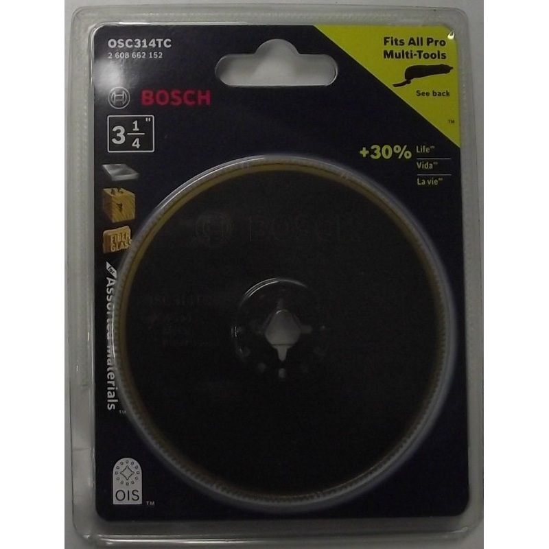 Bosch OSC314TC 3-1/4" Bi-Metal Titanium Circular Saw Blade for Multi-Tool Swiss