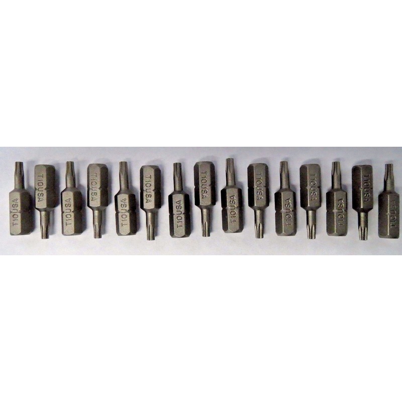 Bosch T10 x 1" Insert Bits Screw Tips 15pcs. 9915370 USA