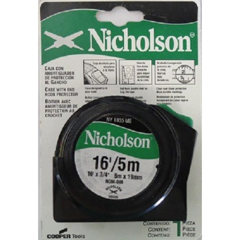 Nicholson NY1035ME 16' x 3/4" Tape Measure