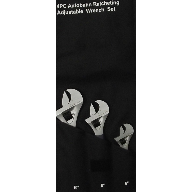 Partsmaster 89310230 4-Piece Autobahn Ergo Ratcheting Adjustable Wrench Set