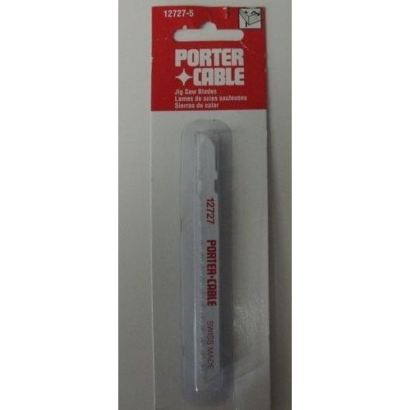 Porter Cable 12727-5 T Shank Jig Saw Blade Wood 4" x 10TPI 5pcs.