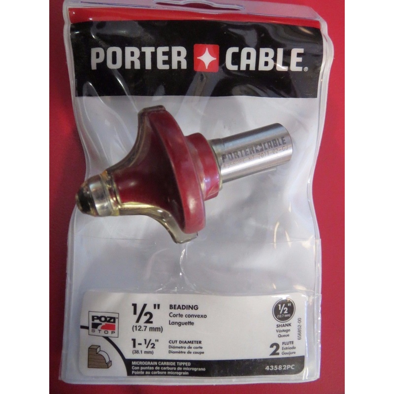 Porter Cable 43582PC 1/2" Beading Router Bit 1/2" Shank