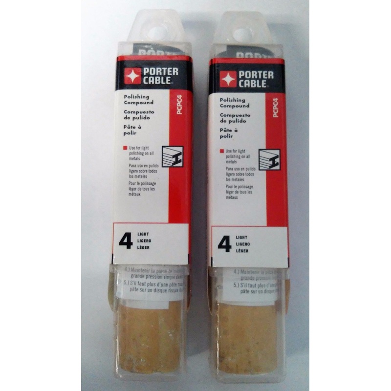PORTER-CABLE PCPC4 Light Polishing Compound For All Metal 2PCS
