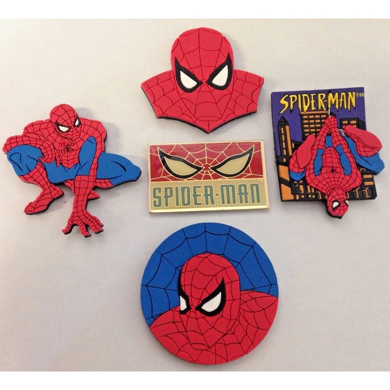 Spiderman Marvel 5 Piece Refrigerator Magnet Set