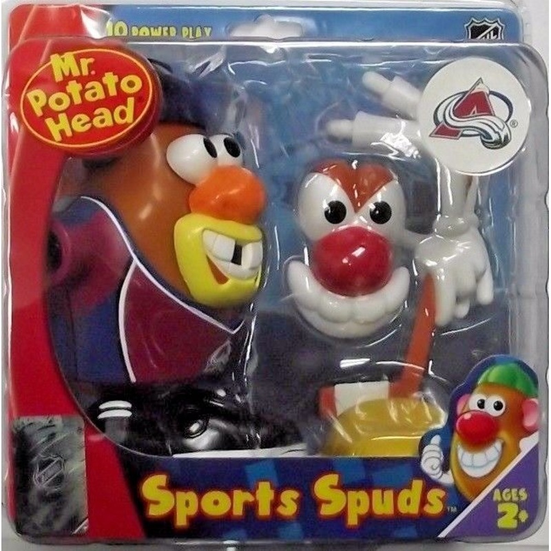Sports Spuds Mr Potato Head Toy NHL Colorado Avalanche 10 Pieces 5-1/2" 00380
