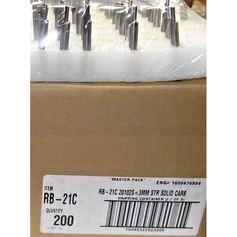 Vermont American 3mm Straight Carbide Router Bit 6mm Shank RB-21C USA