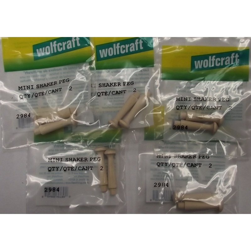 Wolfcraft 2984 Mini Shaker Pegs 5 Bags Of 2 USA