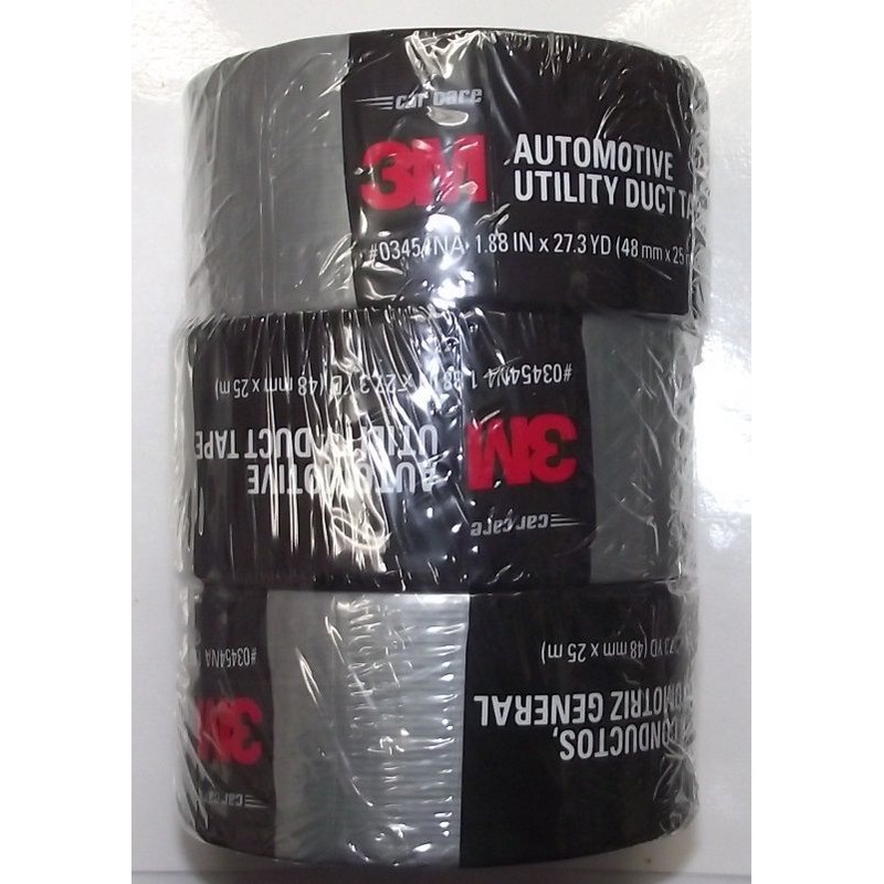 3M 03454NA Automotive Utility Duct Tape 1.88" x 27.3 yd. -- 3 ROLLS