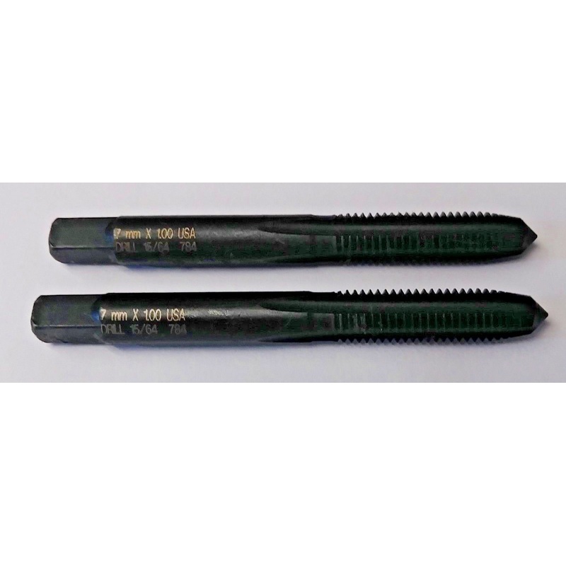 Bosch 1609445718 7mm x 100 Plug Tap Black Oxide USA (2 Pieces) #T37