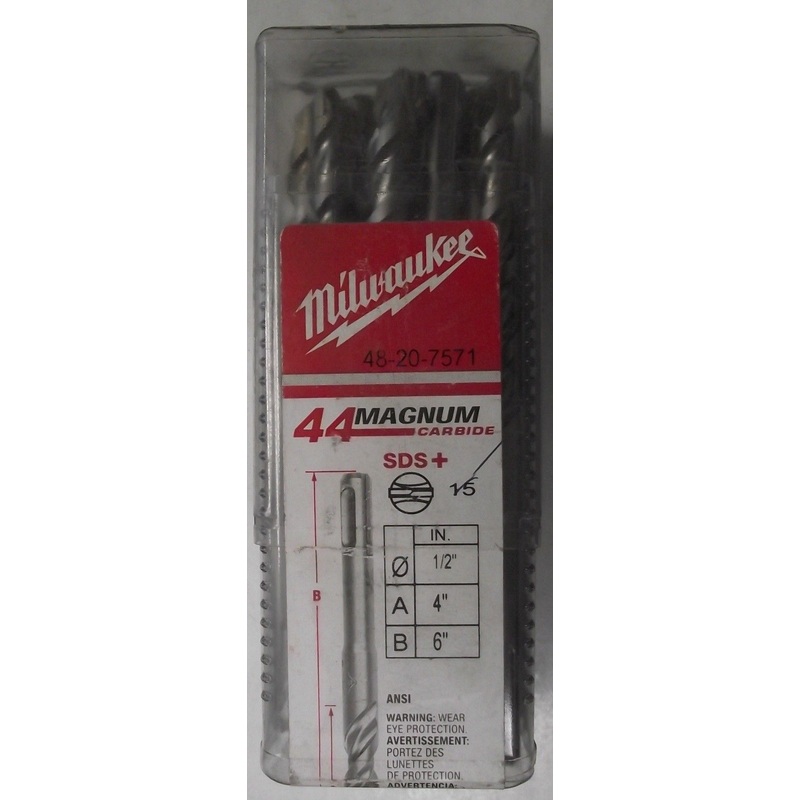 Milwaukee 48-20-7571 1/2 in. x 4 in. x 6 in. SDS+ Rotary Drill Bit 15pcs Germany