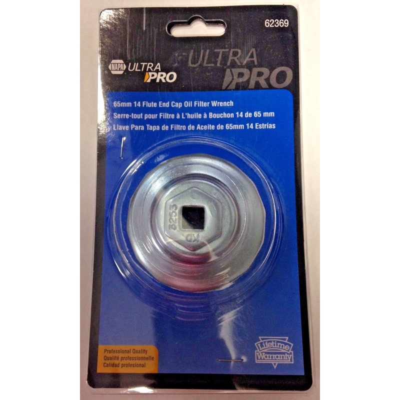 Napa 62369 Ultra Pro 65mm 14 Flute End Cap Oil Filter Wrench