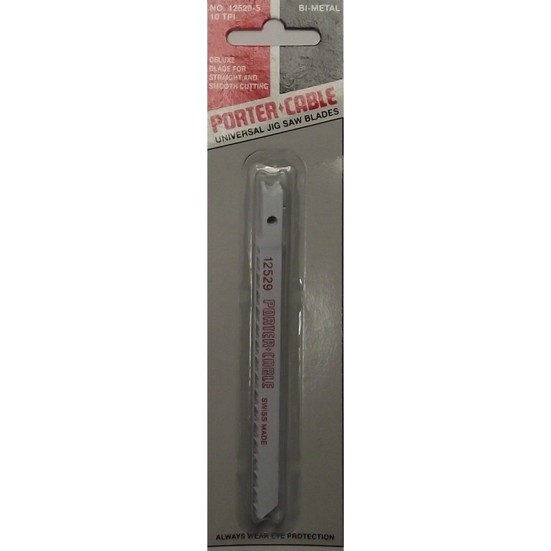 Porter Cable 12529-5 U-Shank Jig Saw Blades 10TPI 5pcs.