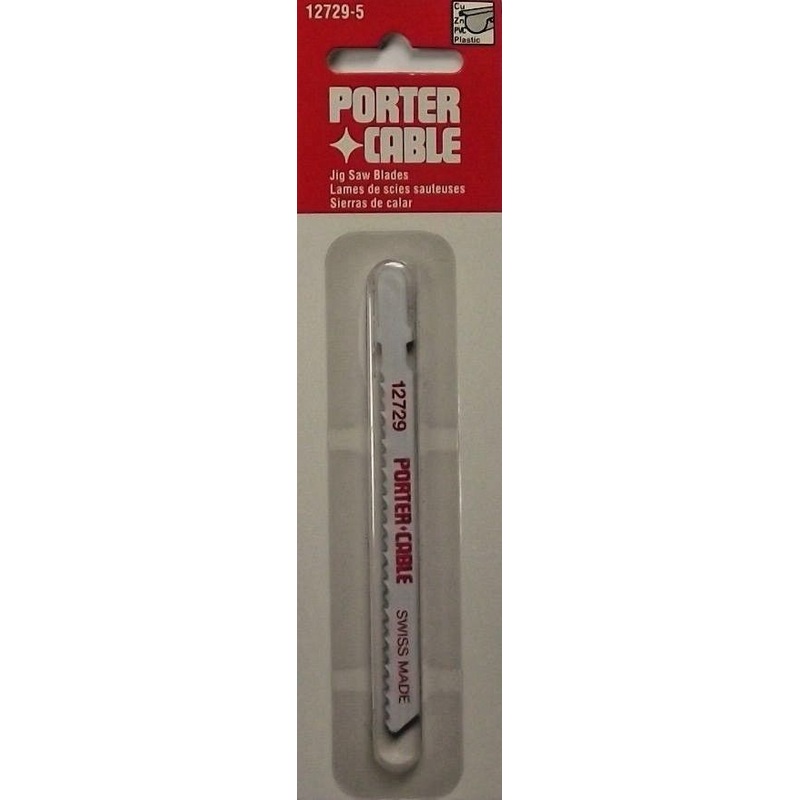 Porter Cable 12729-5 5 Blades T-Shank Jig Saw Blades 8TPI
