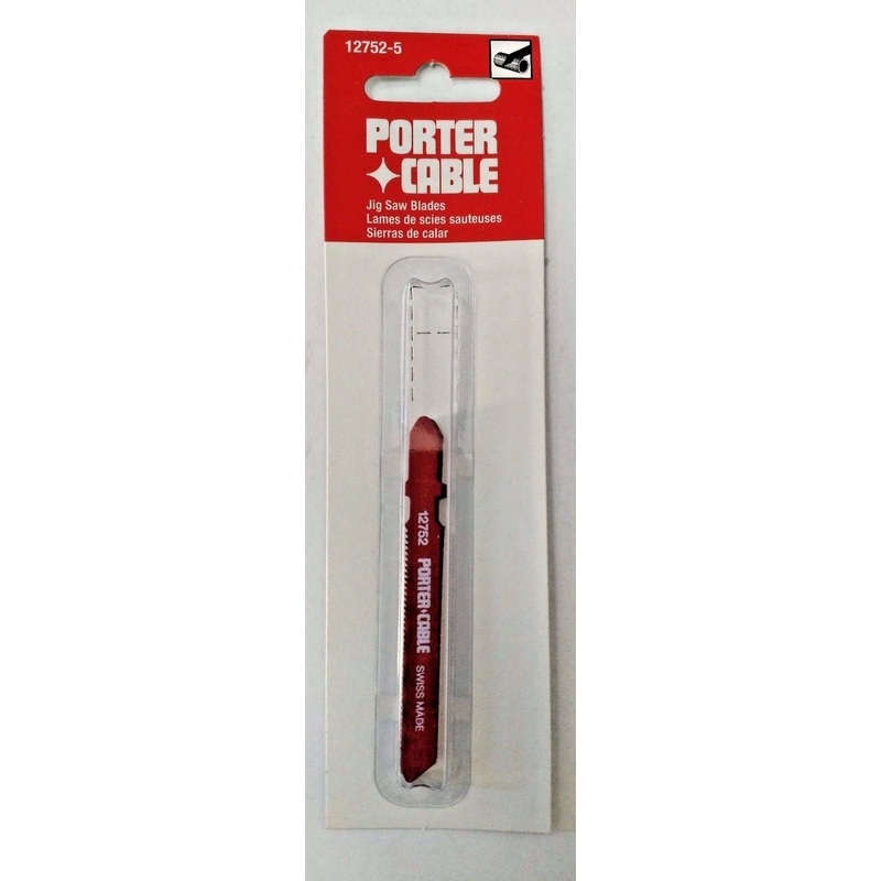 Porter Cable 12752-5 3" x 24 TPI T-Shank Jig Saw Blades 5 Pack