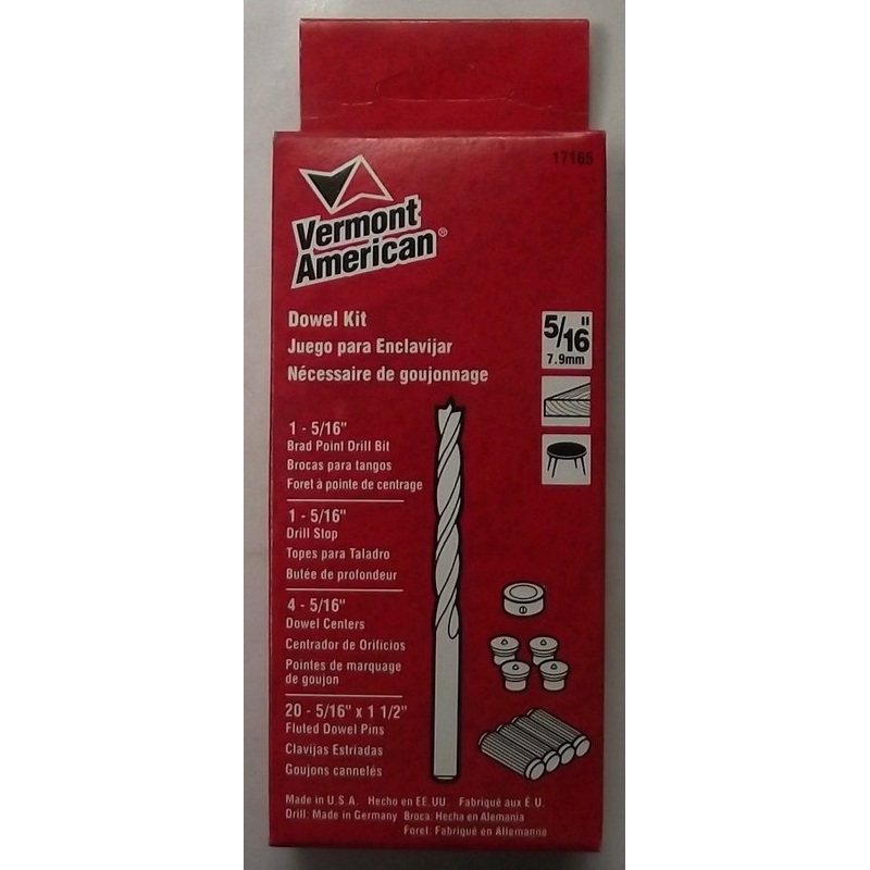 Vermont American 17165 5/16" Dowel Kit USA
