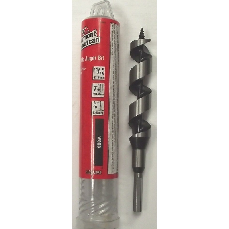Vermont American 18681 15/16" x 7 1/2" Power Ship Auger Drill Bit