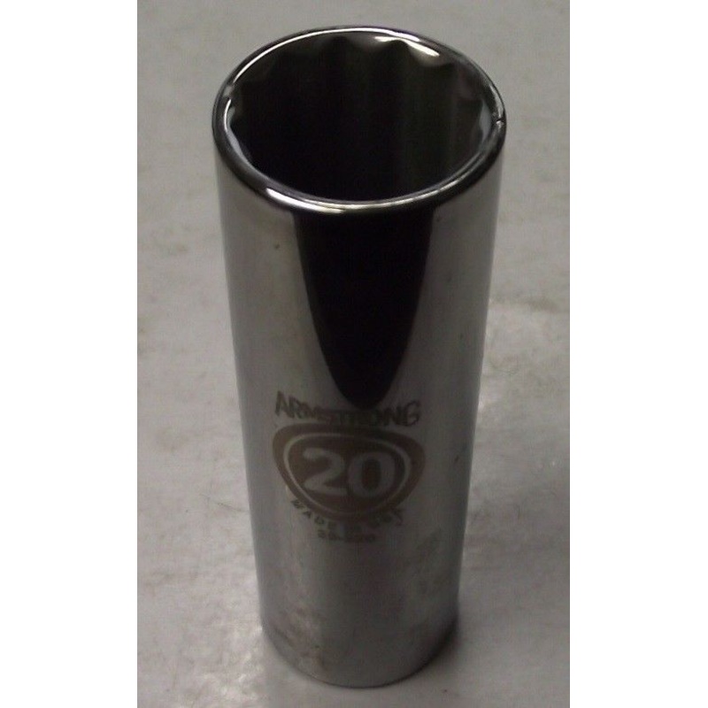 Armstrong 39-320 20mm 12 Point 1/2" Drive Metric Deep Socket USA