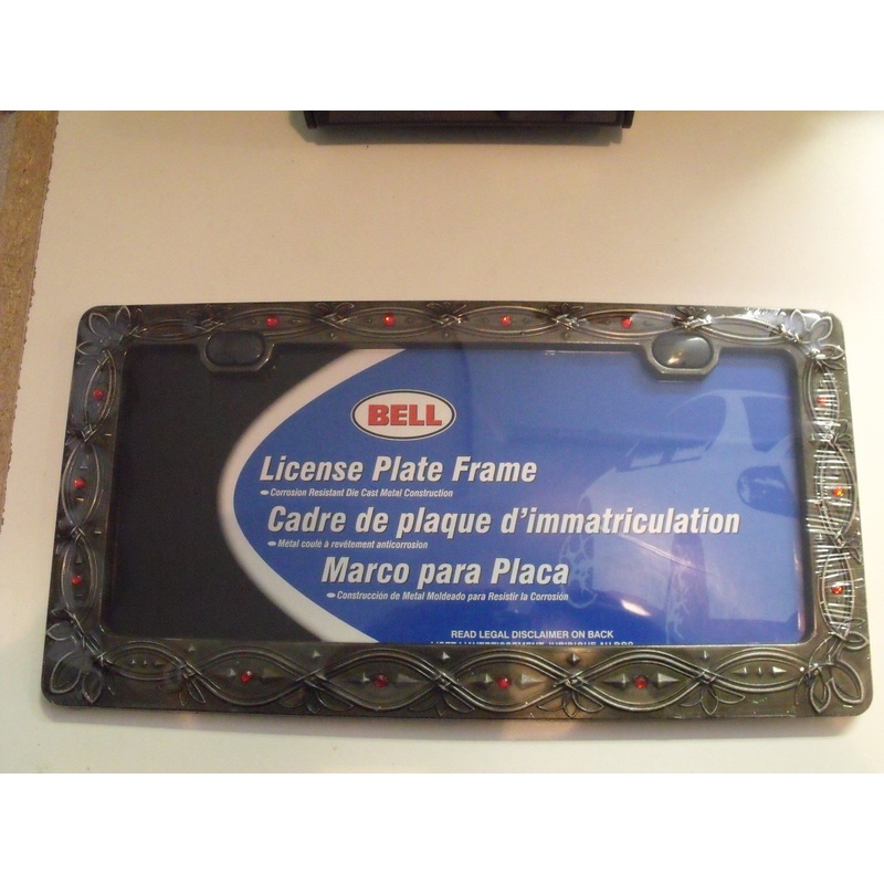 Bell 46292-1 Red Rhinestone License Plate Frame
