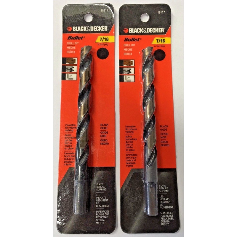 Black & Decker 19117 7/16" Bullet Drill Bit 2PKS