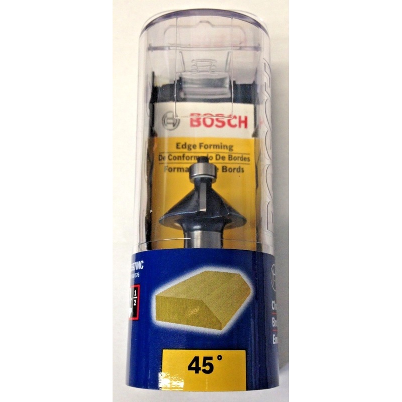 Bosch 85597MC 1-1/4" Carbide Tipped 45 Chamfer Router Bit With 1/2" Shank