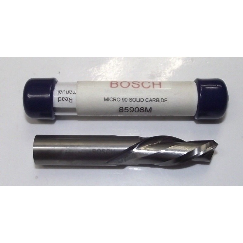 BOSCH 85906M Solid Carbide 1/2" Down Spiral Router Bit 1/2" Shank USA